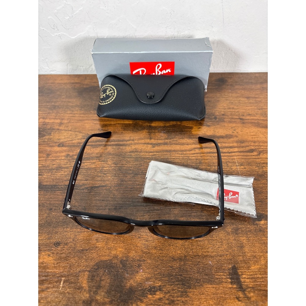 Ray-Ban RB4259-F Sunglasses Black Light Grey Lens 53mm Italy 601/87